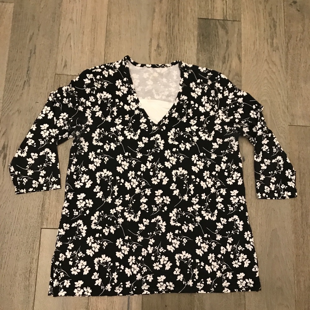 3/4 sleeve cotton top